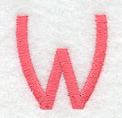 Art Block Letter W (3 Inch)