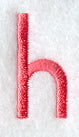 Art Block Lower Case Letter h (3 Inch)