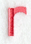 Art Block Lower Case Letter r (3 Inch)