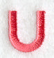 Art Block Lower Case Letter u (3 Inch)