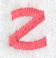 Art Block Lower Case Letter z (3 Inch)