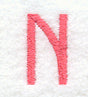 Art Block Letter N (3 Inch)