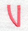 Art Block Letter V (3 Inch)