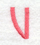 Art Block Letter V (3 Inch)