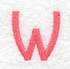 Art Block Letter W (3 Inch)