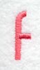 Art Block Lower Case Letter f (3 Inch)