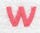 Art Block Lower Case Letter w (3 Inch)