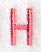 Art Block Letter H (3 Inch)
