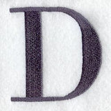 Bodoni Letter D (3 Inch)