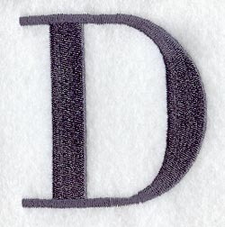 Bodoni Letter D (3 Inch)