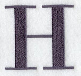 Bodoni Letter H (3 Inch)