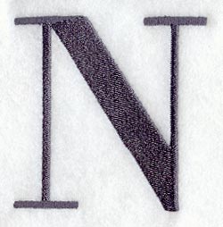 Bodoni Letter N (3 Inch)