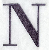 Bodoni Letter N (3 Inch)