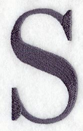 Bodoni Letter S (3 Inch)
