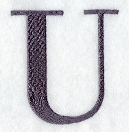 Bodoni Letter U (3 Inch)