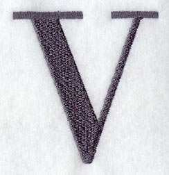 Bodoni Letter V (3 Inch)