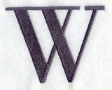 Bodoni Letter W (3 Inch)