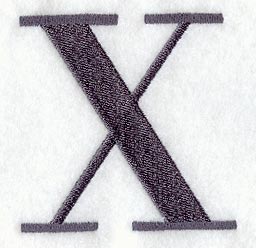 Bodoni Letter X (3 Inch)