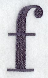 Bodoni Lower Case Letter f (3 Inch)