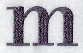 Bodoni Lower Case Letter m (3 Inch)