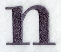 Bodoni Lower Case Letter n (3 Inch)