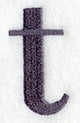 Bodoni Lower Case Letter t (3 Inch)