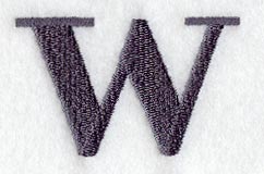 Bodoni Lower Case Letter w (3 Inch)