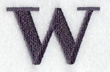 Bodoni Lower Case Letter w (3 Inch)
