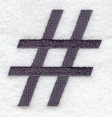 Bodoni Number Sign (3 Inch)