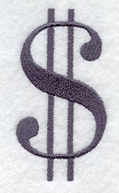 Bodoni Dollar Sign (3 Inch)