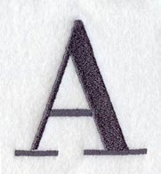 Bodoni Letter A (3 Inch)