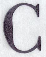 Bodoni Letter C (3 Inch)