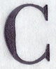Bodoni Letter C (3 Inch)