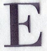 Bodoni Letter E (3 Inch)