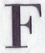 Bodoni Letter F (3 Inch)