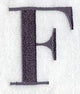 Bodoni Letter F (3 Inch)