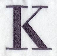 Bodoni Letter K (3 Inch)