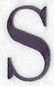 Bodoni Letter S (3 Inch)