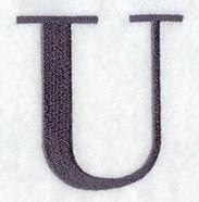 Bodoni Letter U (3 Inch)
