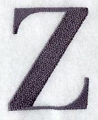 Bodoni Letter Z (3 Inch)