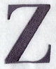 Bodoni Letter Z (3 Inch)