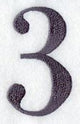 Bodoni Number 3 (3 Inch)