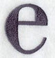 Bodoni Lower Case Letter e (3 Inch)
