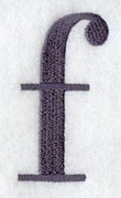 Bodoni Lower Case Letter f (3 Inch)