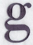 Bodoni Lower Case Letter g (3 Inch)