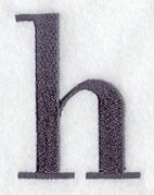 Bodoni Lower Case Letter h (3 Inch)