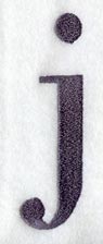 Bodoni Lower Case Letter j (3 Inch)
