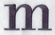 Bodoni Lower Case Letter m (3 Inch)