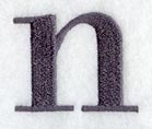 Bodoni Lower Case Letter n (3 Inch)