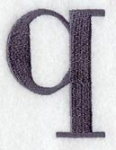 Bodoni Lower Case Letter q (3 Inch)